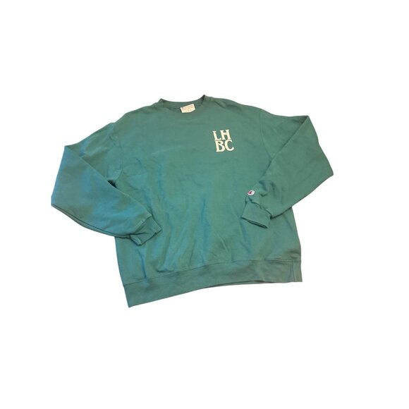Champion LHBC Lost Hollow Beer Co.Graphic Sweatshirt L Green Cotton Blend - Picture 1 of 7